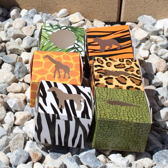✨🆕✨ Safari Cardstock Paper Goody Boxes - Picture 2 of 15